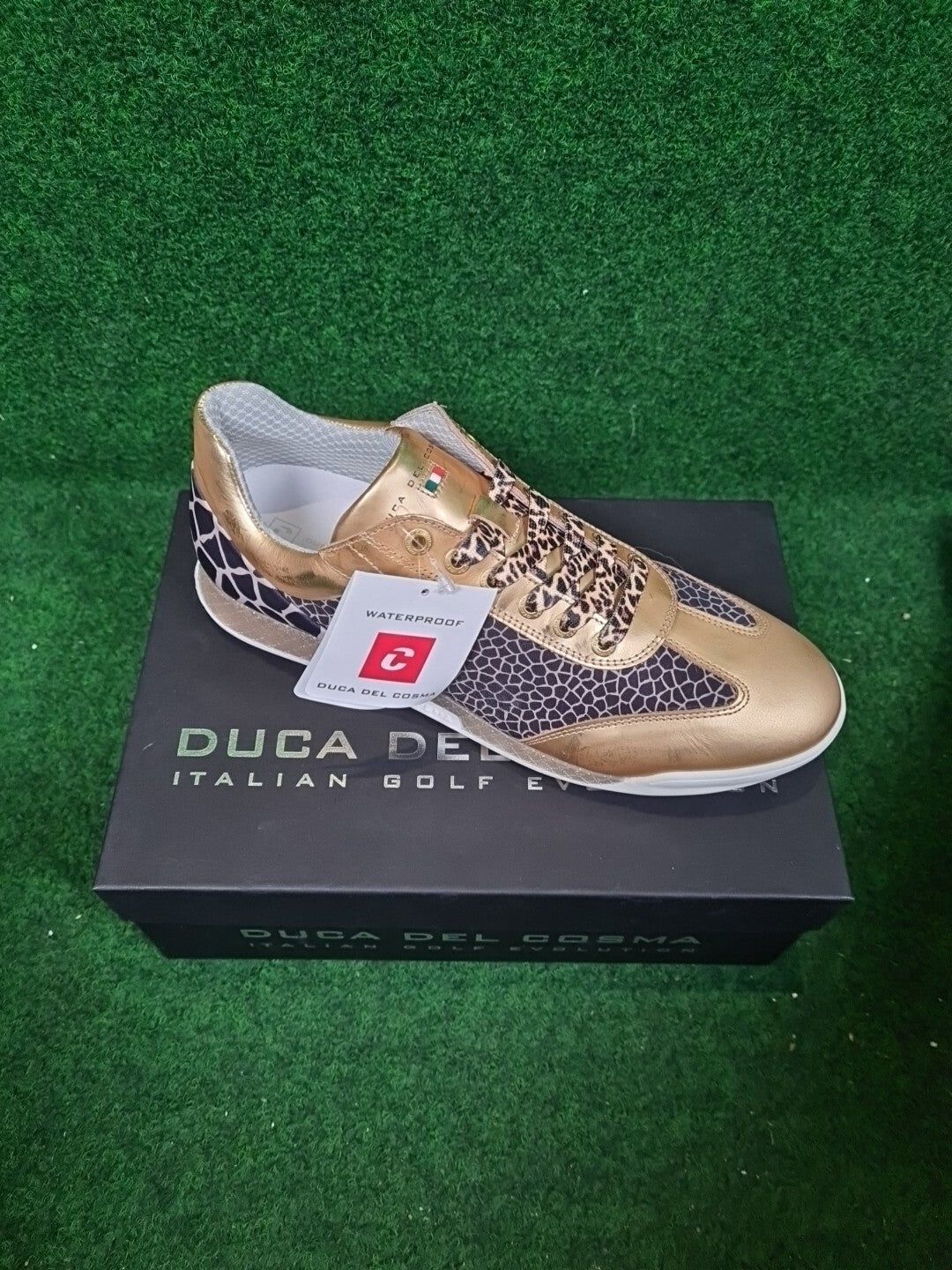 Duca Del Cosma Marquessa Animal Gold Golfschuh - Abbildung 1