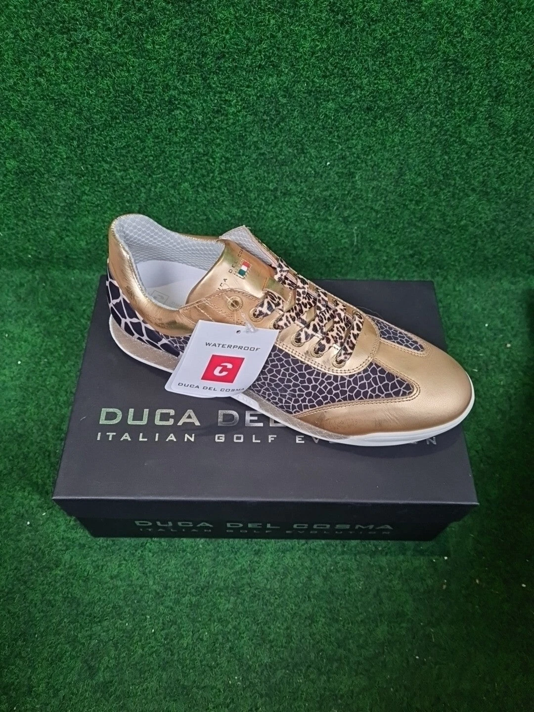 DUCA DEL COSMA Marquessa Animal Gold Golfschuh - Abbildung 1