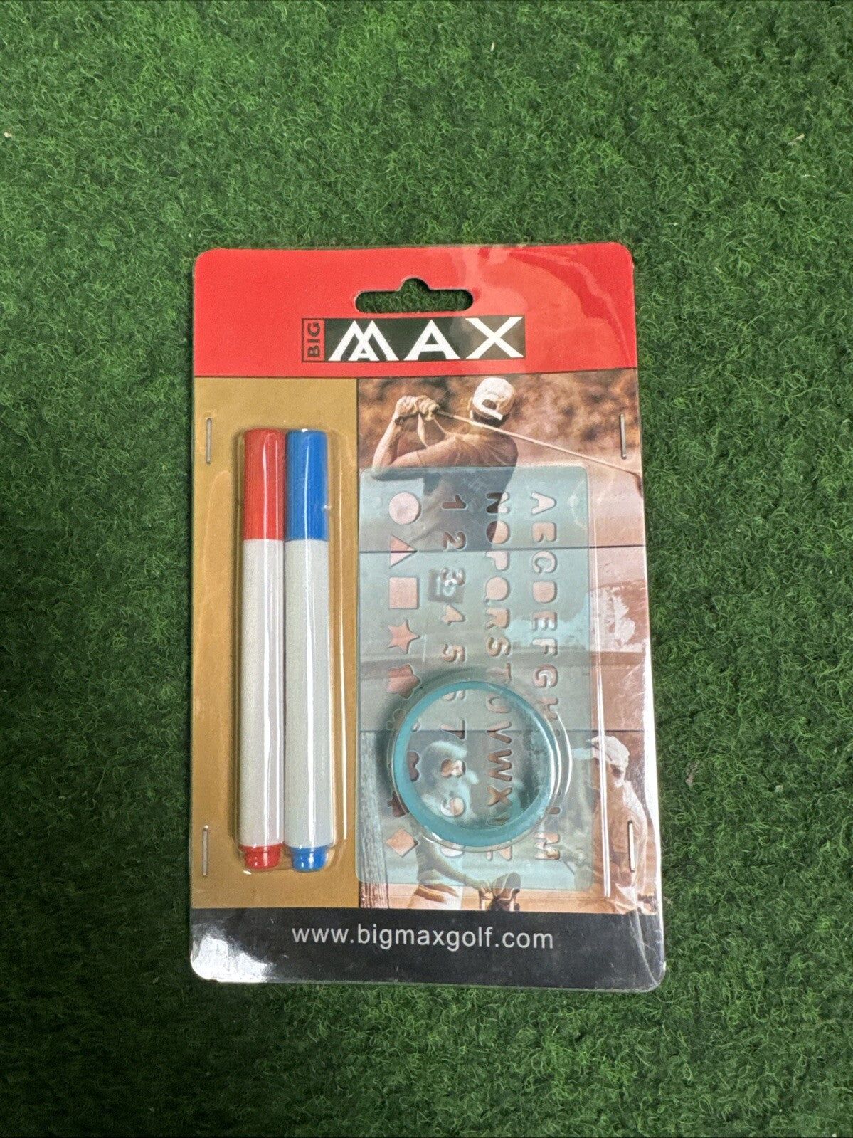 Big Max Markierungsstifte für Golfbälle inkl. Schablone - Abbildung 1
