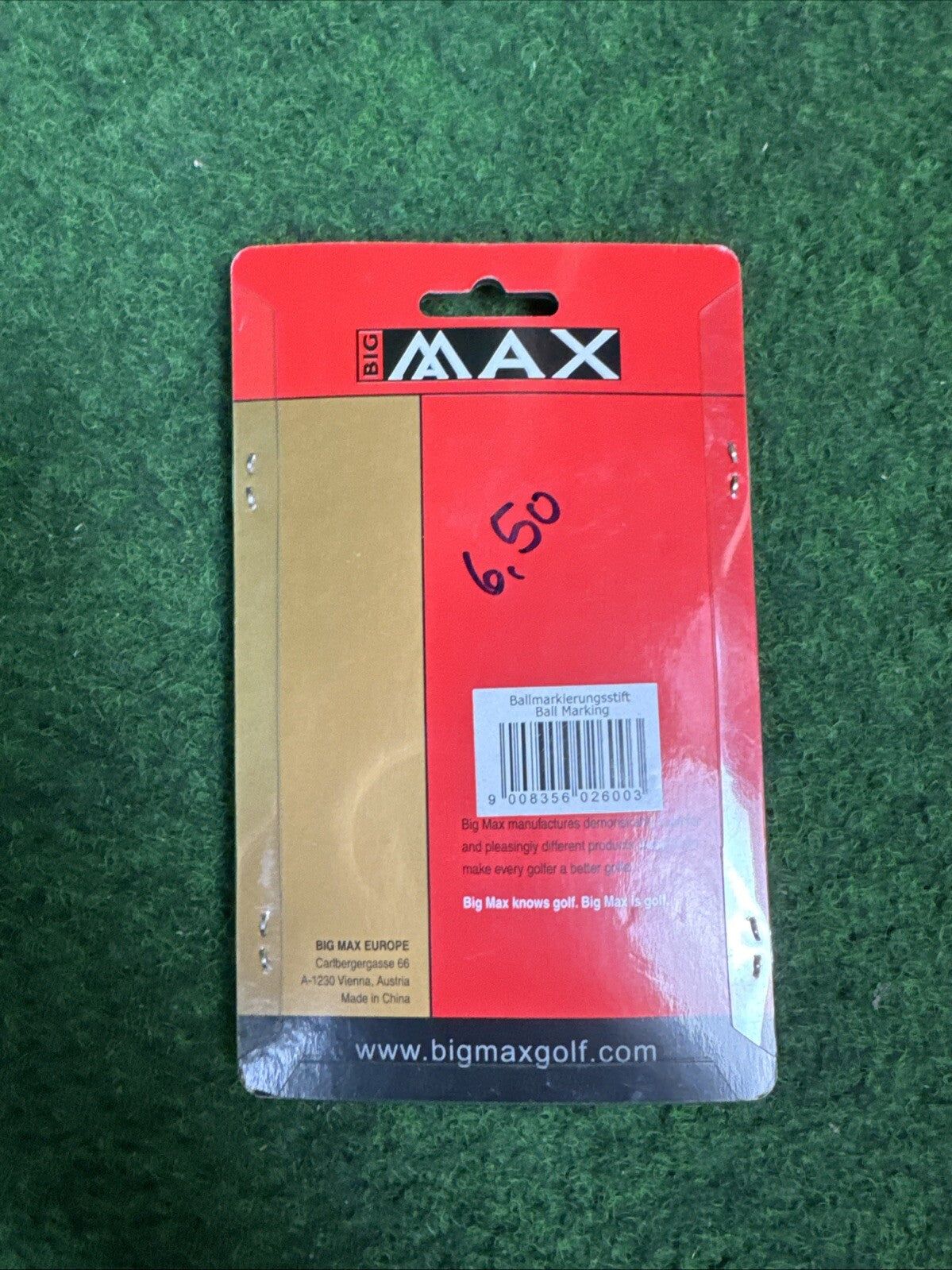 BIG MAX Markierungsstifte für Golfbälle inkl. Schablone - Abbildung 2