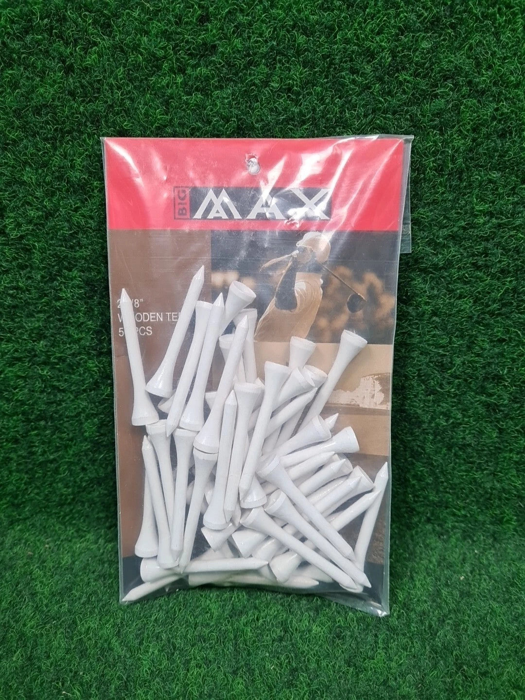BIG MAX Weiß Holztees 2 1/8" Golftees - Abbildung 1