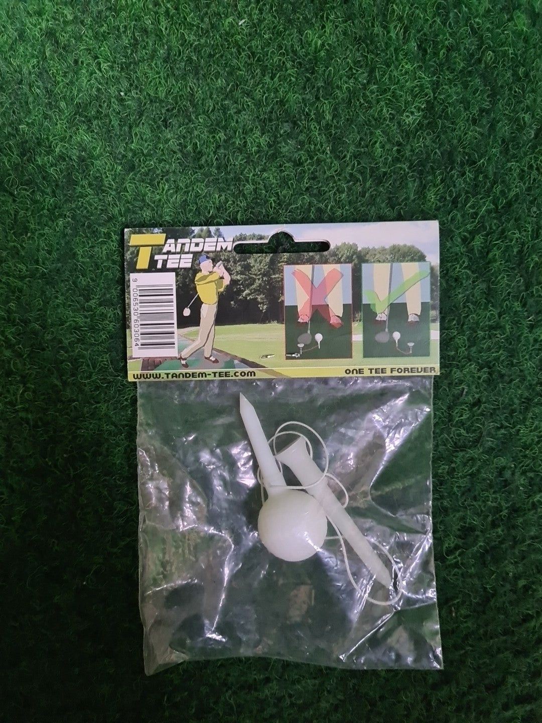 Tandem TEE, Golftees, Weiß, 1 Tees, Kunststofftees - Abbildung 1