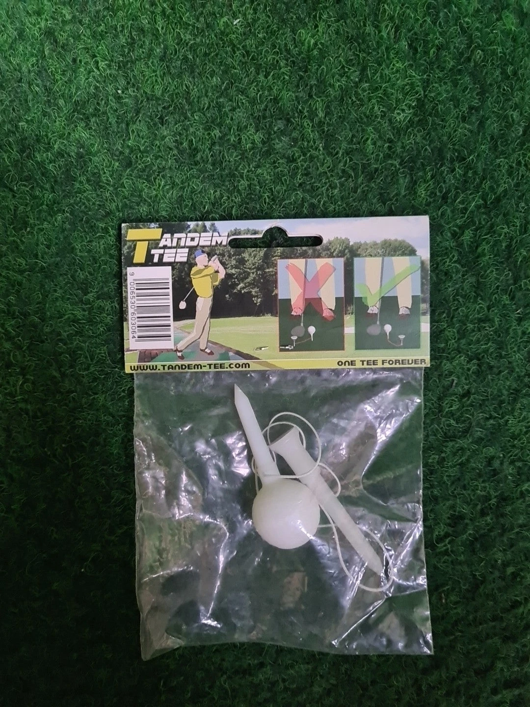 TANDEM TEE, Golftees, Weiß, 1 Tees, Kunststofftees - Abbildung 1