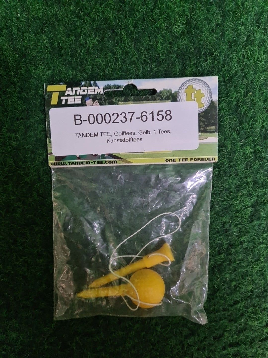 TANDEM TEE, Golftees, Gelb, 1 Tees, Kunststofftees - Abbildung 2