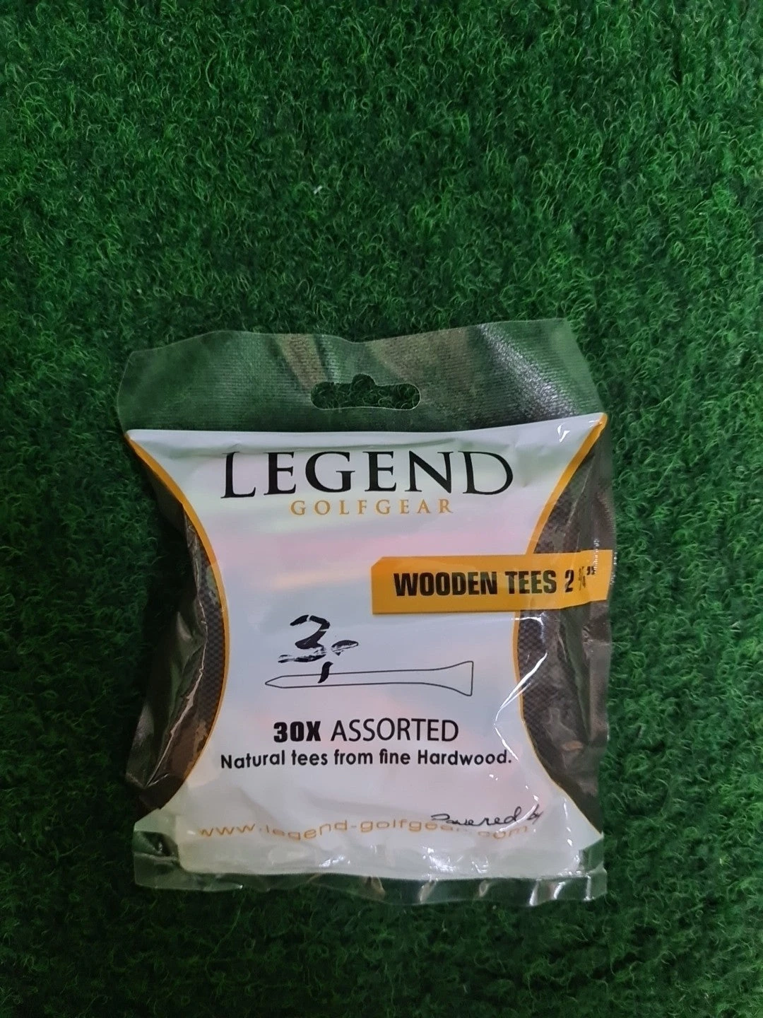 LEGEND Wooden Tees 2 3/4", Golftees, bunt, 30 Tees, Holztees - Abbildung 1