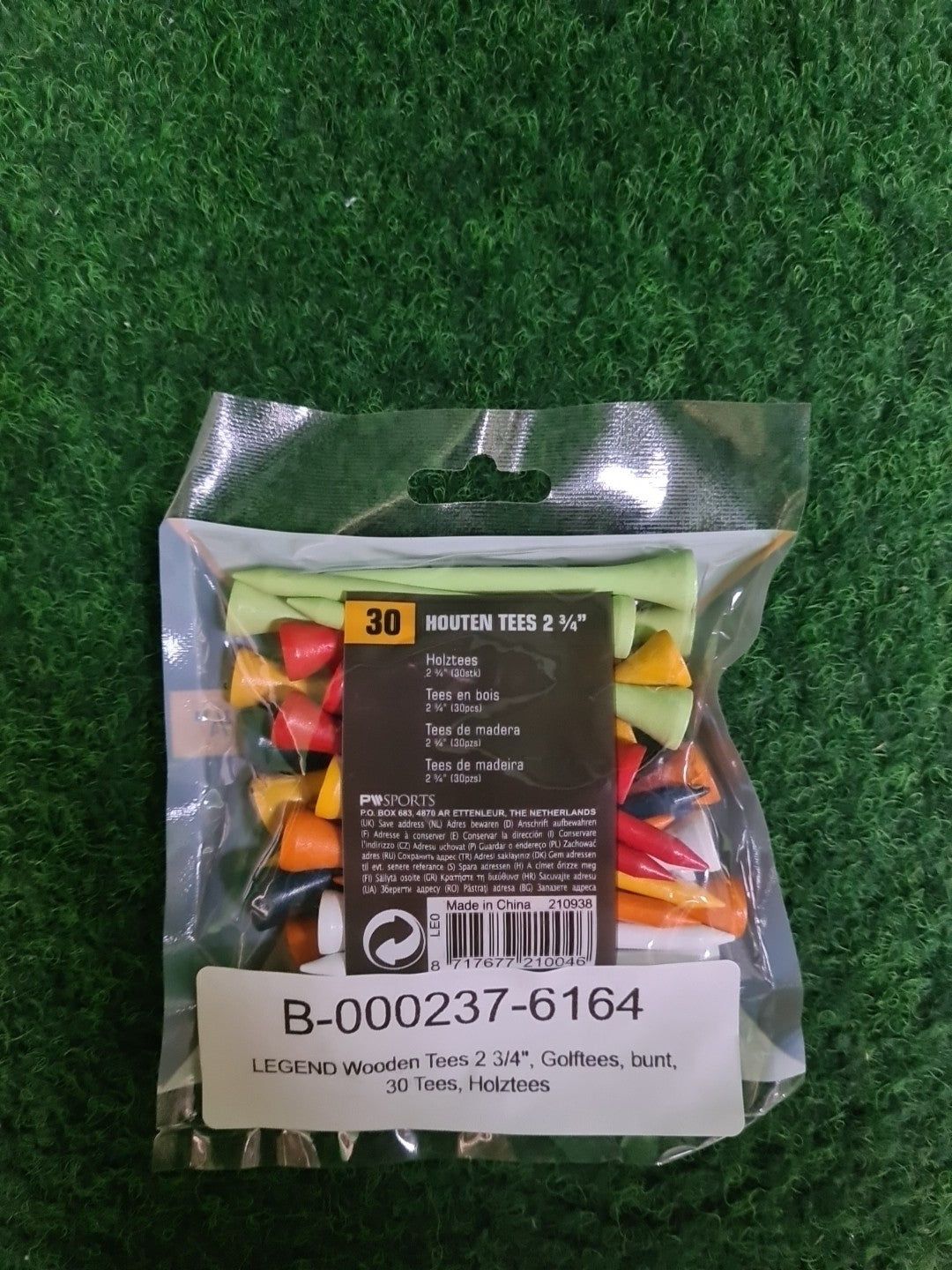 LEGEND Wooden Tees 2 3/4", Golftees, bunt, 30 Tees, Holztees - Abbildung 2