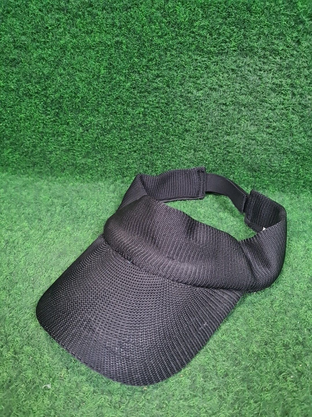 Markenlos Schirmmütze, Golf Mütze, Sun Visor, Schwarz, Größe: One Size, Klettverschluss, Damen - Abbildung 1