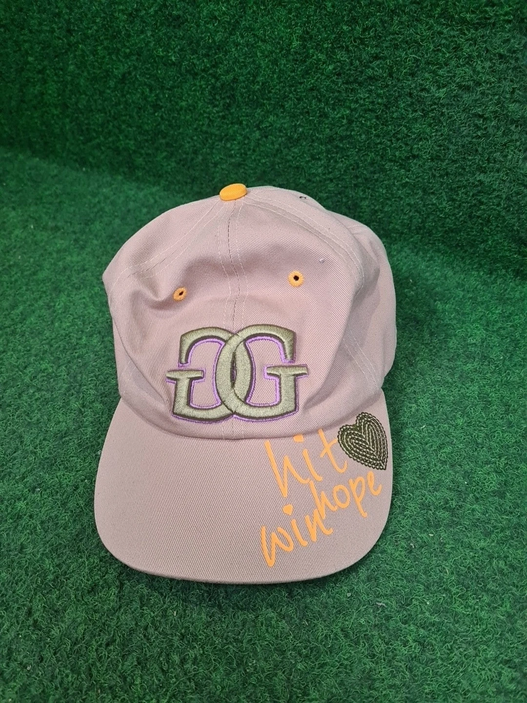 GIRLS GOLF Golf Mütze, Baseball Cap, Beige, Lila, Größe: One Size, Einstellbar, Damen - Abbildung 1