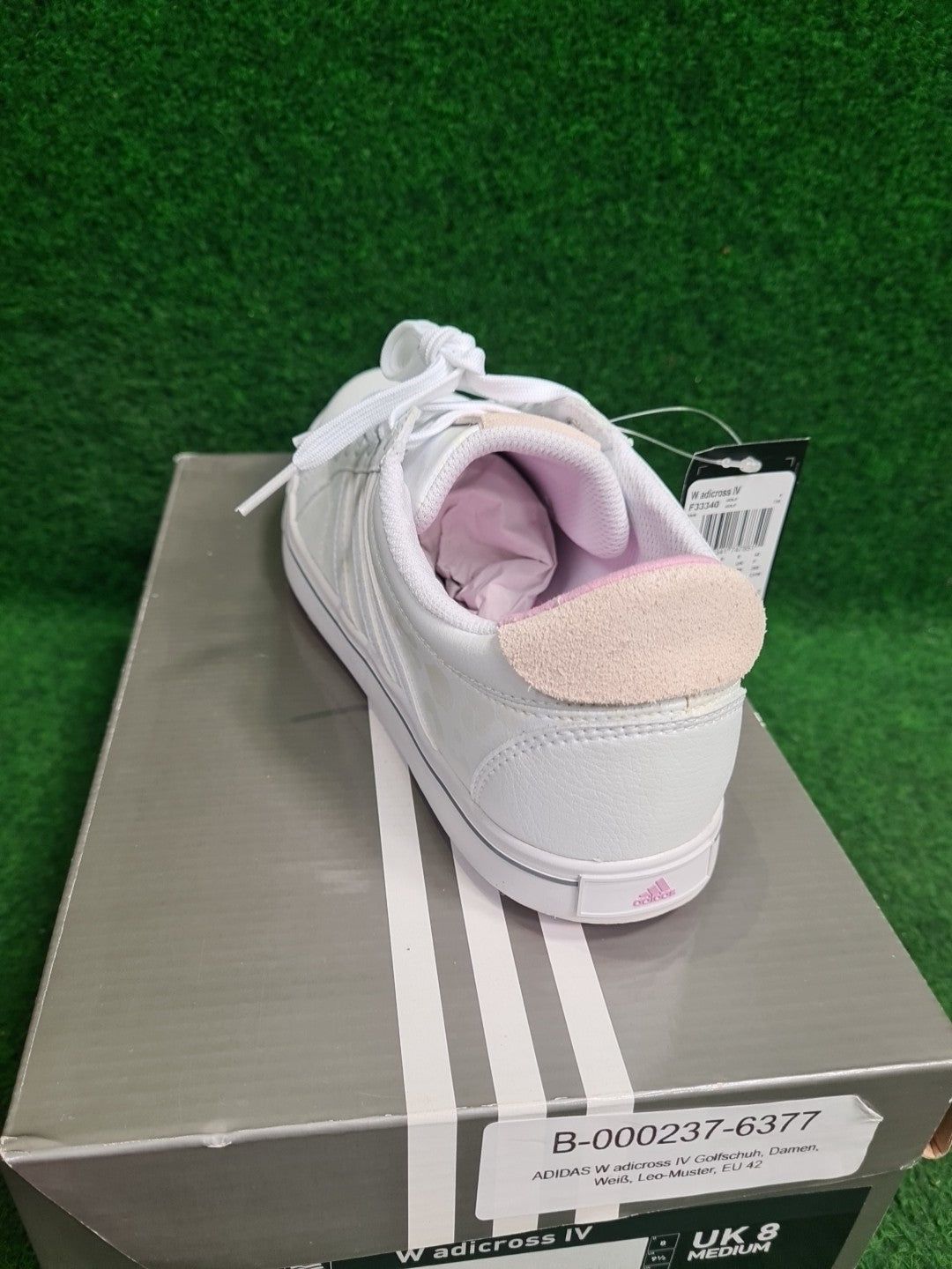 ADIDAS W adicross IV Golfschuh, Damen, Weiß, Leo-Muster, EU 42 - Abbildung 4