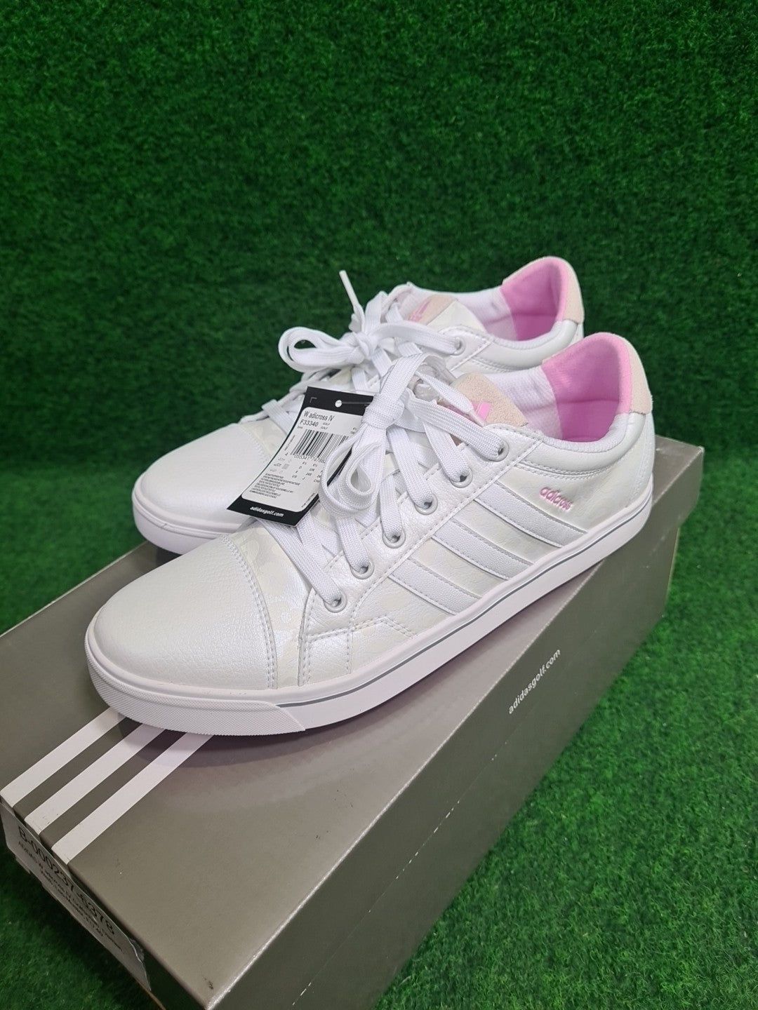 Adidas W adicross IV Golfschuh, Damen, Weiß, Leo-Muster, EU 40 - Abbildung 1