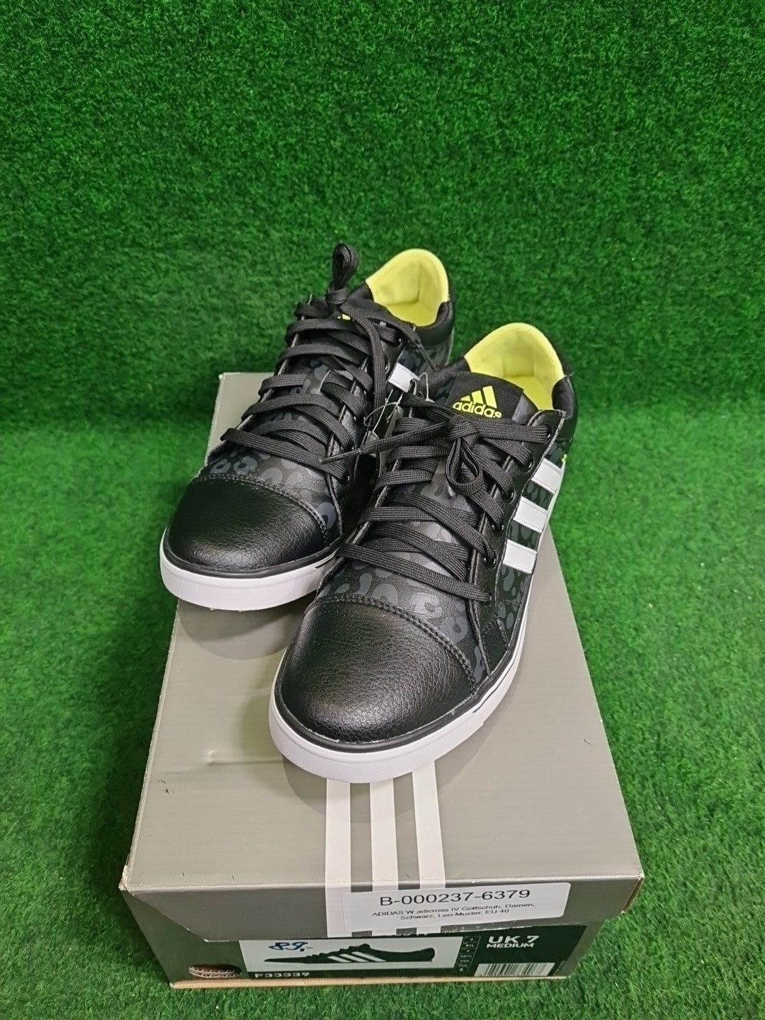 Adidas W adicross IV Golfschuh, Damen, Schwarz, Leo-Muster, EU 40 - Abbildung 1