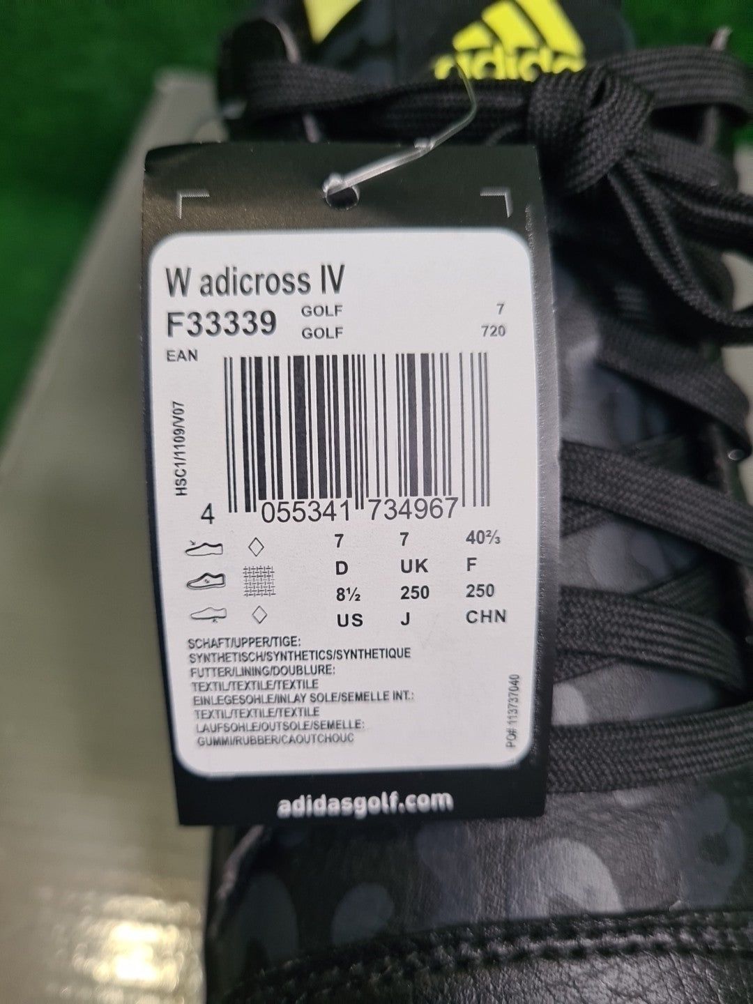ADIDAS W adicross IV Golfschuh, Damen, Schwarz, Leo-Muster, EU 40 - Abbildung 5