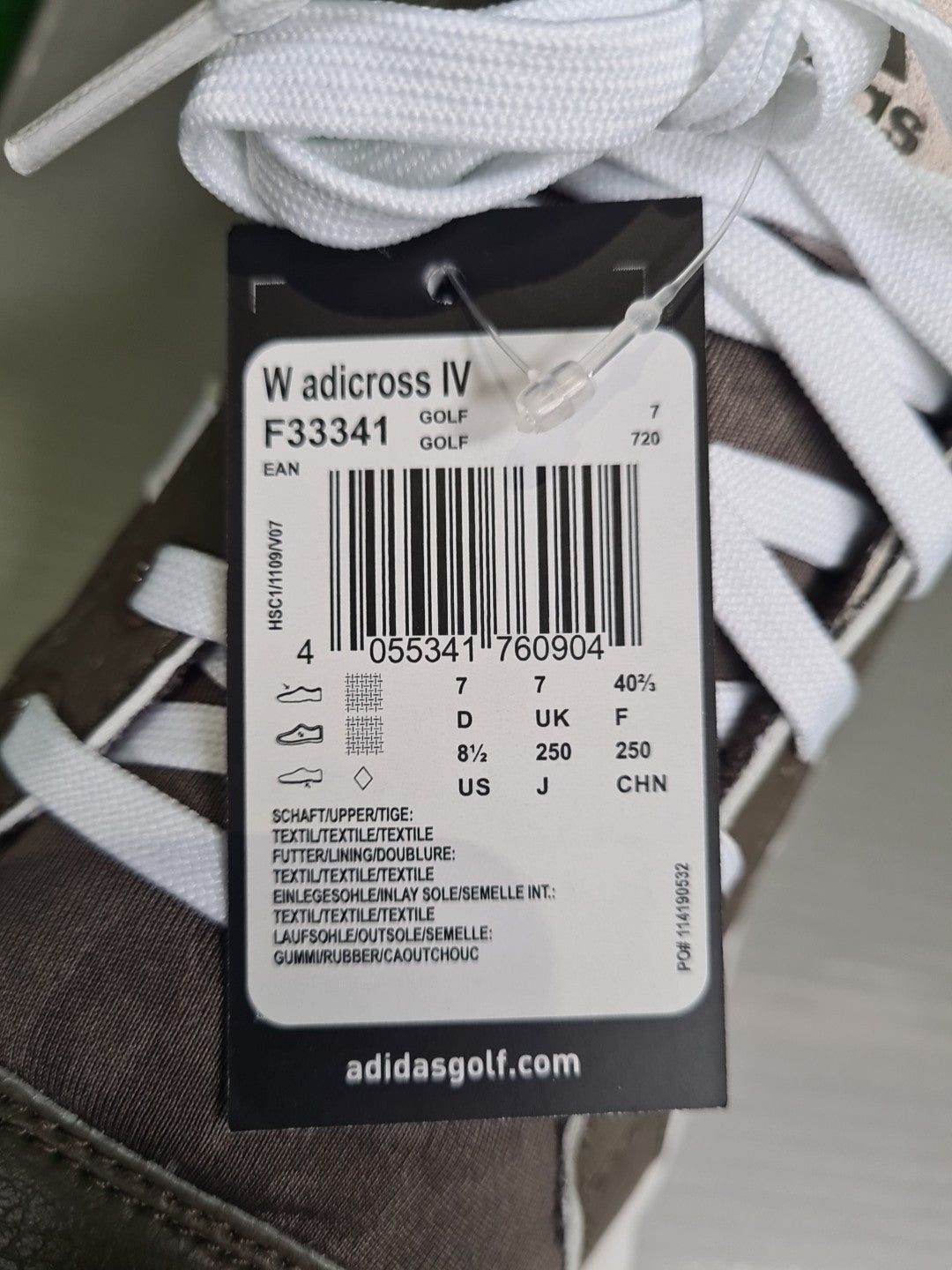 ADIDAS W adicross IV Golfschuh, Damen, Grün, Leo-Muster, EU 40 - Abbildung 5