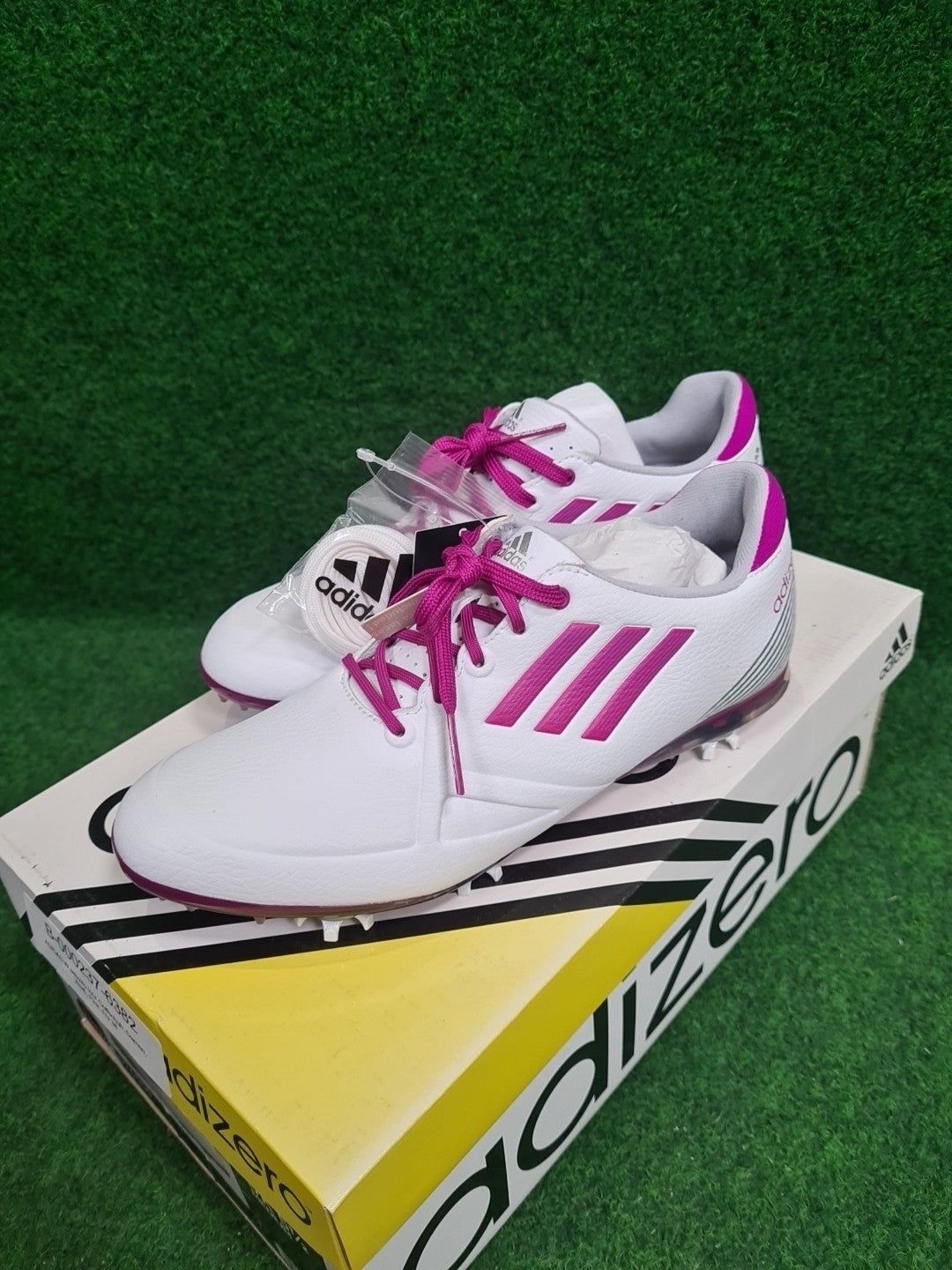 ADIDAS W adizero tour Golfschuh, Damen, Weiß, Pink, EU 38 - Abbildung 2