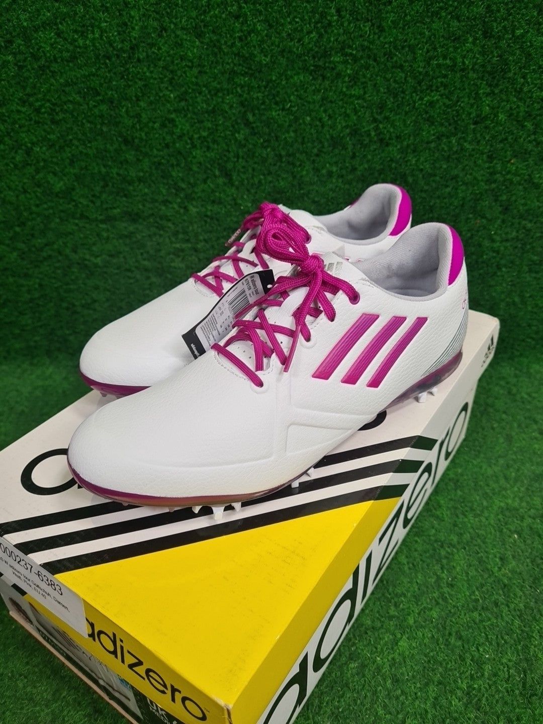ADIDAS W adizero tour Golfschuh, Damen, Weiß, Pink, EU 40 - Abbildung 2