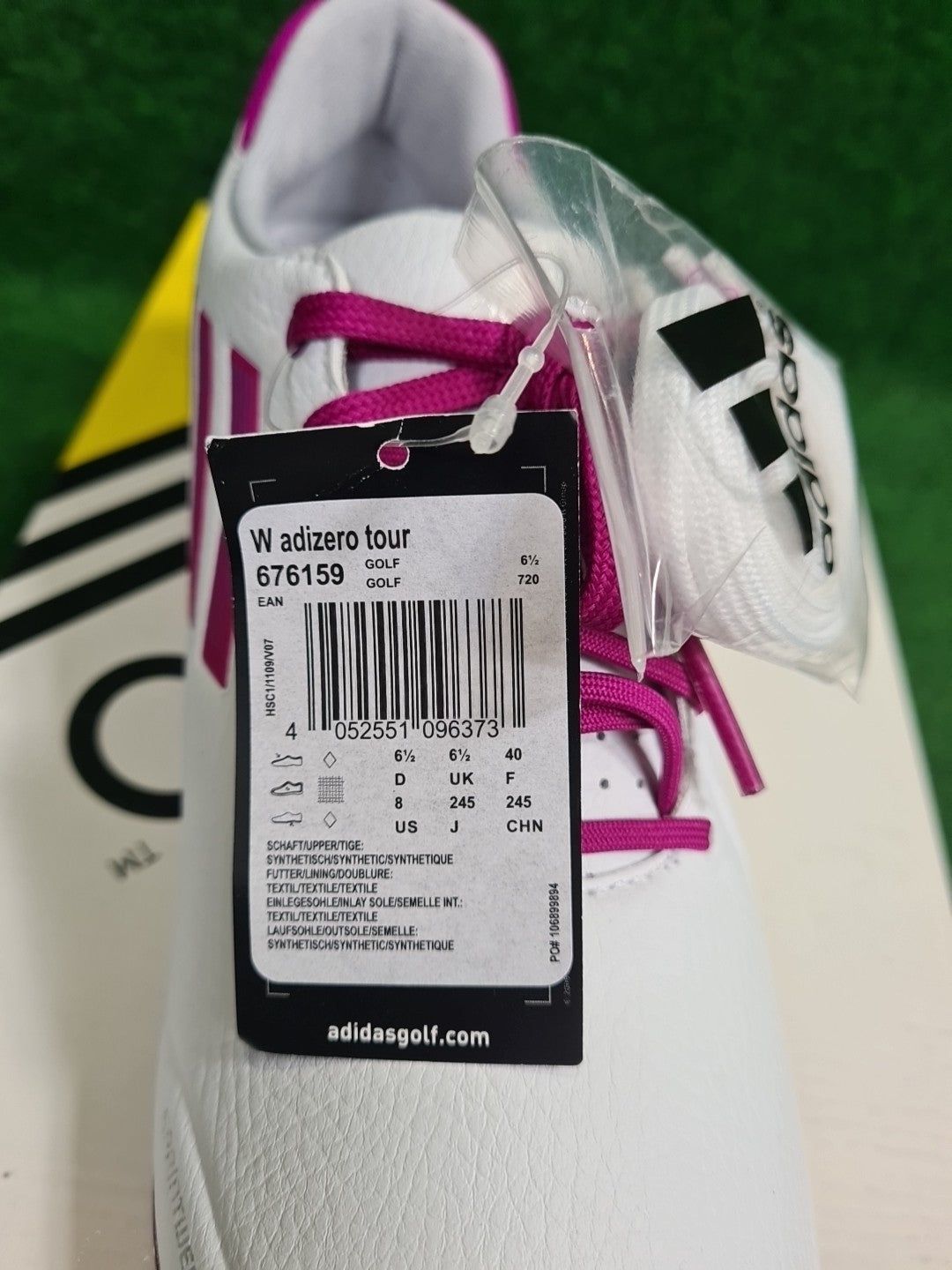 ADIDAS W adizero tour Golfschuh, Damen, Weiß, Pink, EU 40 - Abbildung 5