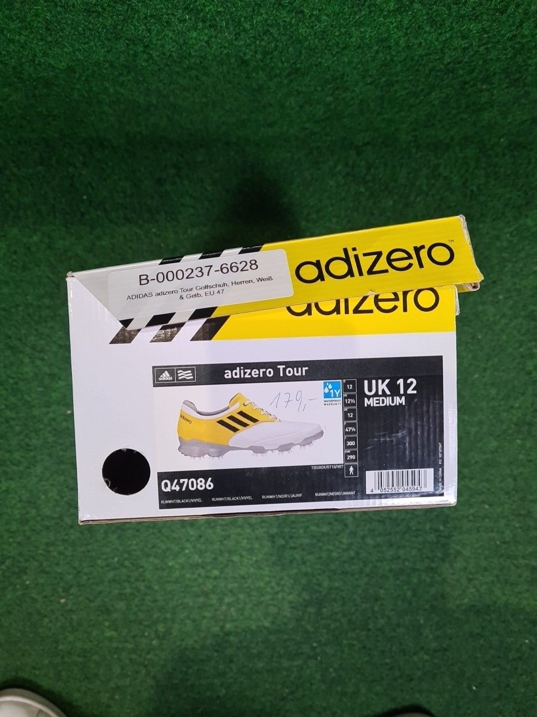 ADIDAS adizero Tour Golfschuh, Herren, Weiß & Gelb, EU 47 - Abbildung 8
