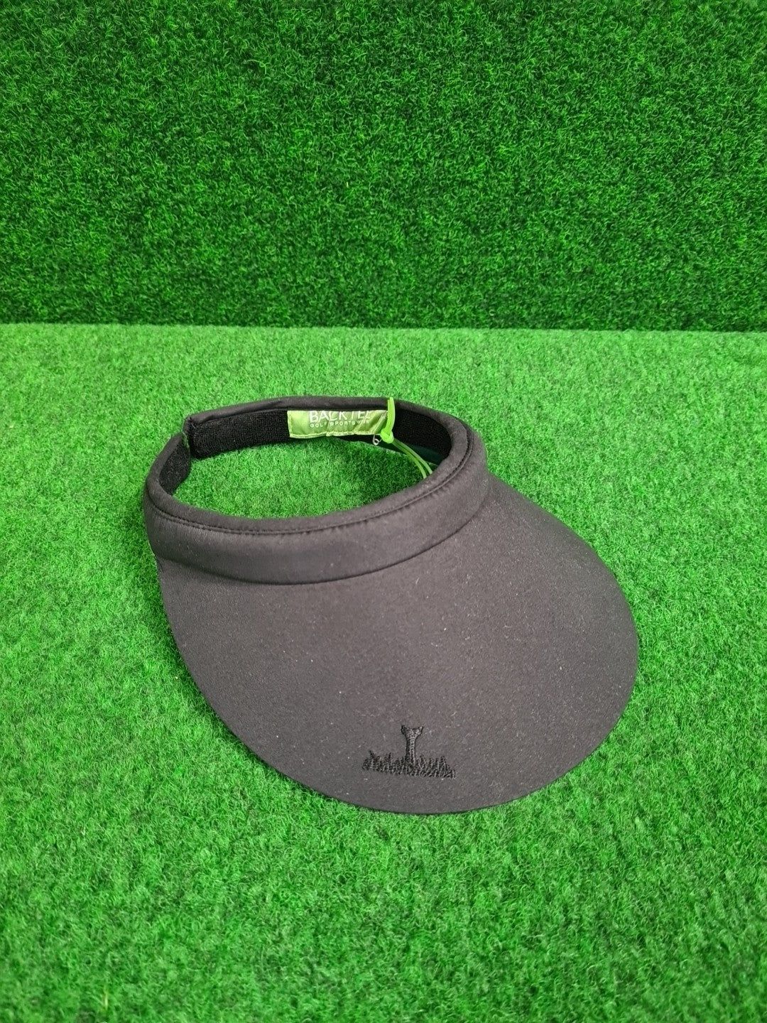 Backtee Schirmmütze, Golf Mütze, Sun Visor, Schwarz & Grün, One Size, Damen - Abbildung 1