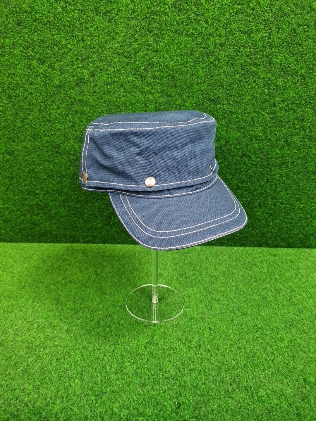 Duca Del Cosma Snap Baseball Cap, Sun Visor, Sonnenhut, Blau, One Size, Klettverschluss, Herren, 100 % Cotton - Abbildung 1