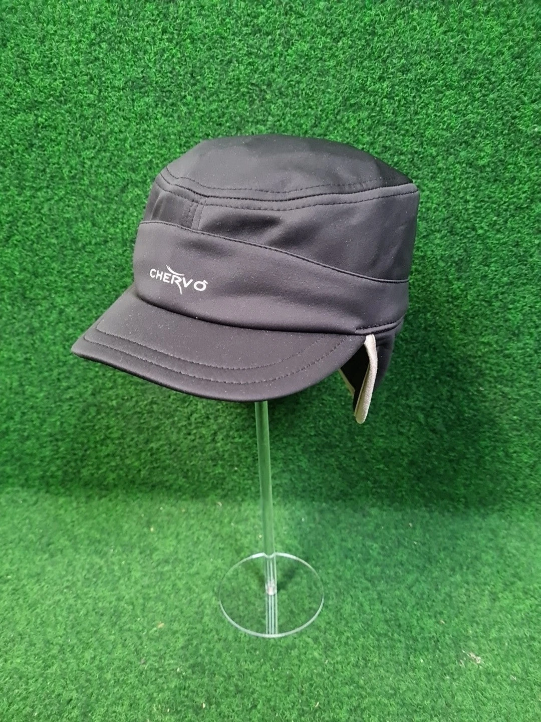 CHERVO 'Windfight', Golf Mütze, Basecap, Sport Cap, Schwarz & Gold, L, Damen, 100 % Polyester Chervo Tex - Abbildung 1