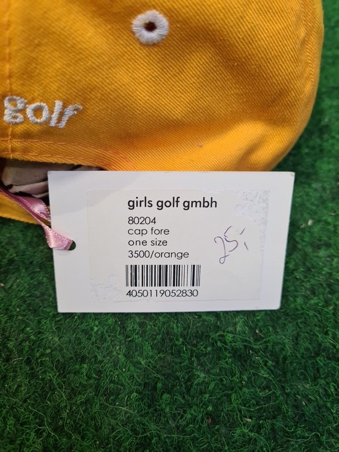 GIRLS GOLF Golf Mütze, Baseball Cap, Gelb, One Size, Einstellbar, Damen, 'Fore' 100 % Cotton - Abbildung 5
