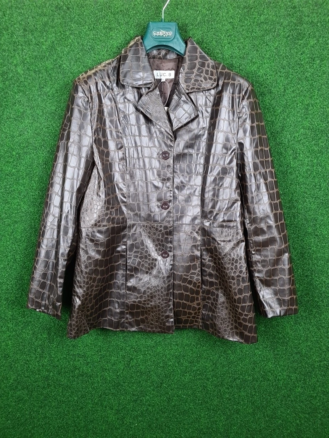 LUC. 8 Kunstleder Jacke Animal Krokodil, XL, 90 % Polyvinyl Chloride & 10 % Polyurethanne, Damen - Abbildung 1