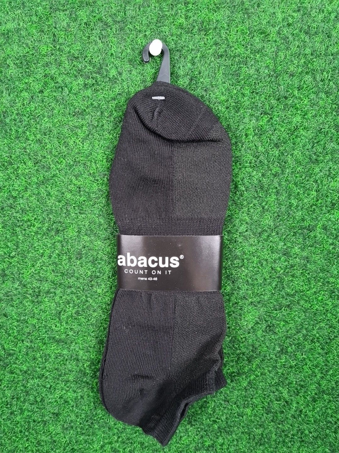 Abacus Tane Low Sock, Füßlinge, Schwarz, XL, Herren, 49 % Cotton, 37 % Coolmax & 14 % Nylon, 2 Paare - Abbildung 1