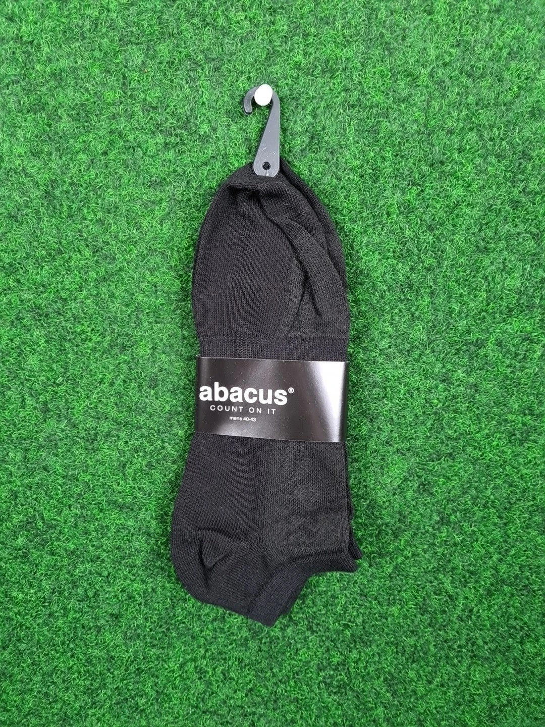 ABACUS Tane Low Sock, Füßlinge, Schwarz, L, Herren, 49 % Cotton, 37 % Coolmax & 14 % Nylon, 2 Paare - Abbildung 1