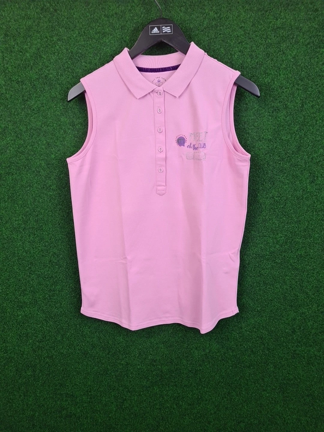 GIRLS GOLF Poloshirt, Golf Shirt, Ärmellos, L, Rosa, Love the Game, 95 % Cotton & % % Elasthan, Damen - Abbildung 1