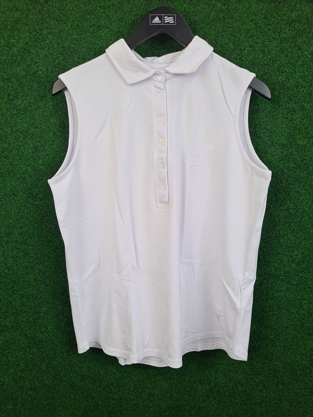 Girls Golf Poloshirt, Golf Shirt, Ärmellos, XXXL / 3XL, Weiß, Basic Sylvia, 46 % Cotton, 46 % Polyamid & 8 % Elasthan, Damen - Abbildung 1