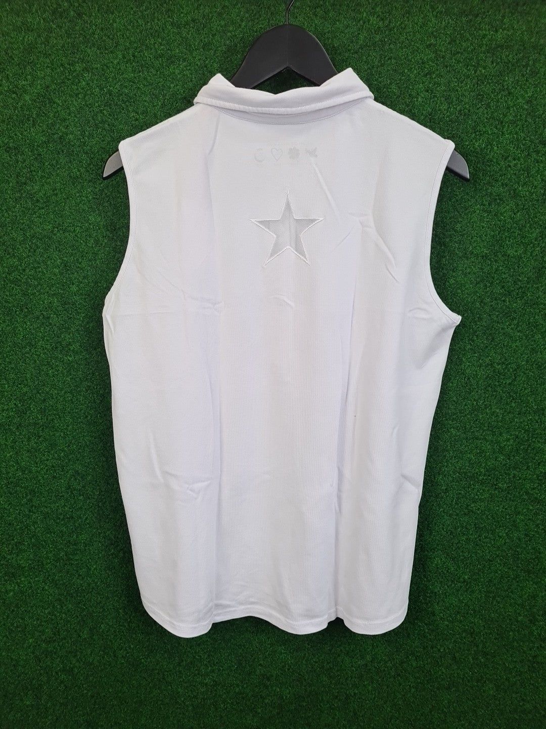 GIRLS GOLF Poloshirt, Golf Shirt, Ärmellos, XXXL / 3XL, Weiß, Basic Sylvia, 46 % Cotton, 46 % Polyamid & 8 % Elasthan, Damen - Abbildung 2