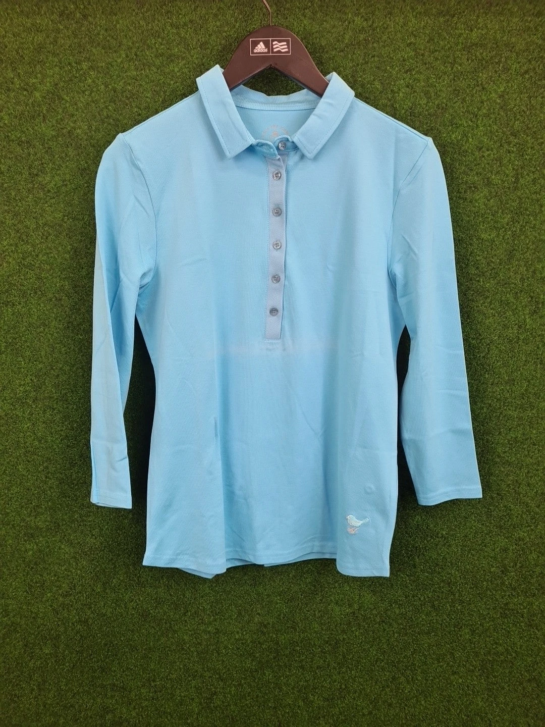 GIRLS GOLF Poloshirt, Golf Shirt, XL, Türkis, Basic Sissi 7/8 sleeve, 46 % Cotton, 46 % Polyamid & 8 % Elasthan, Damen - Abbildung 1