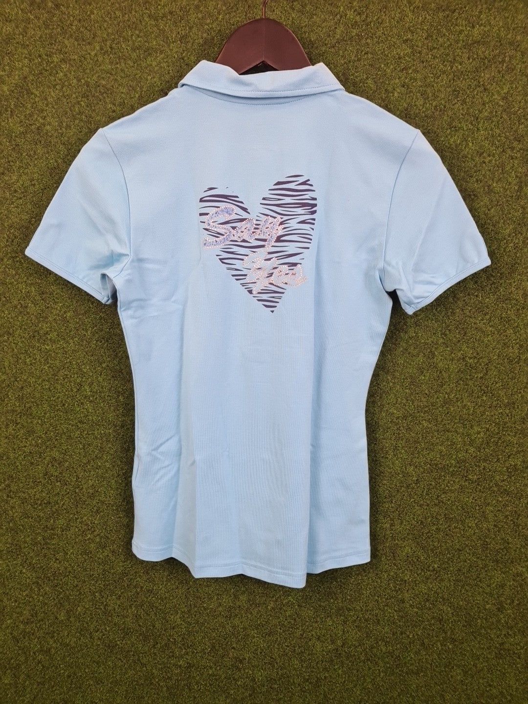 GIRLS GOLF Poloshirt, Golf Shirt, S, Türkis, say yes in a heart, 46 % Cotton, 46 % Polyamid & 8 % Elasthan, Damen - Abbildung 2