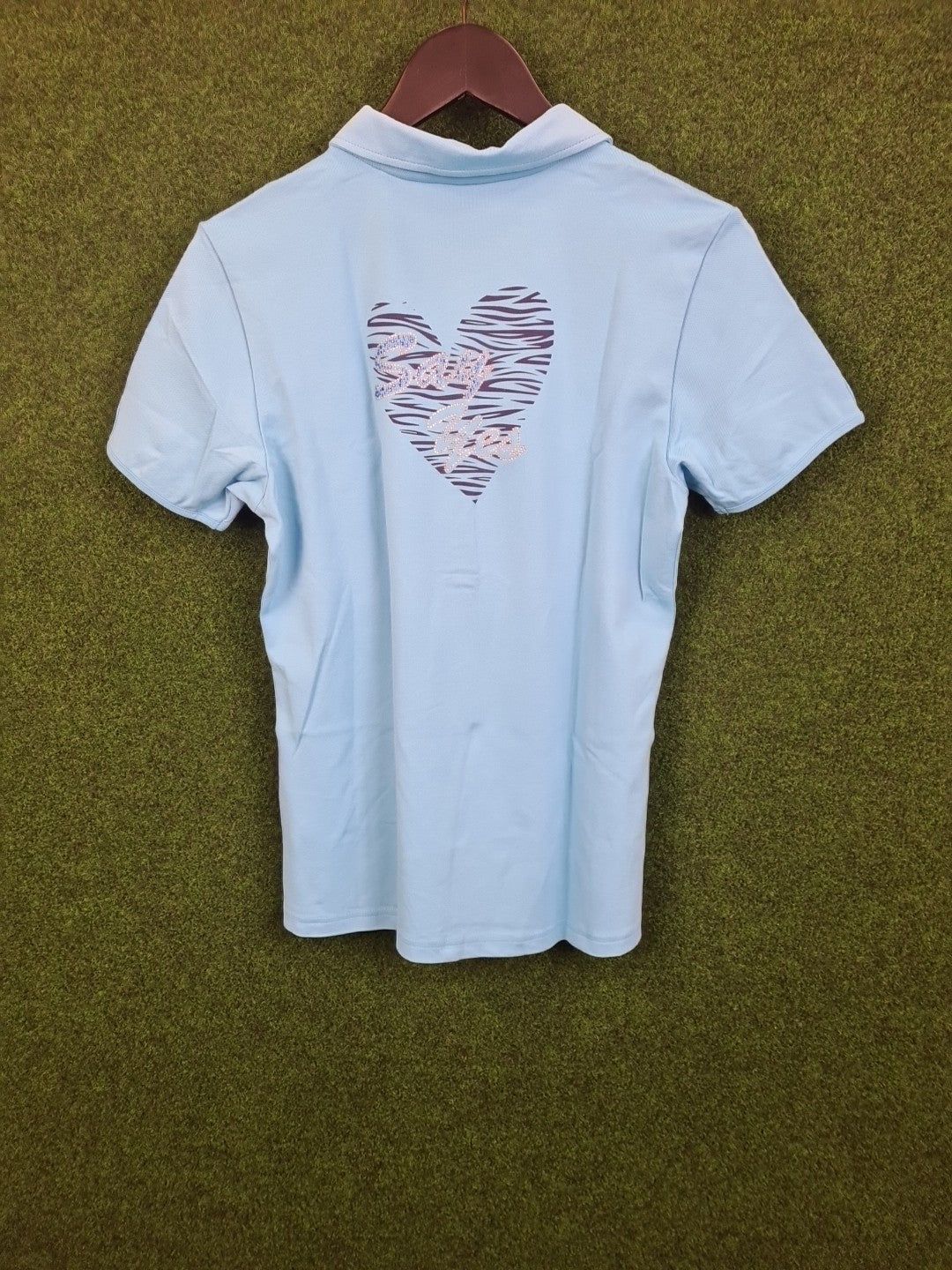 GIRLS GOLF Poloshirt, Golf Shirt, XL, Türkis, say yes in a heart, 46 % Cotton, 46 % Polyamid & 8 % Elasthan, Damen - Abbildung 2