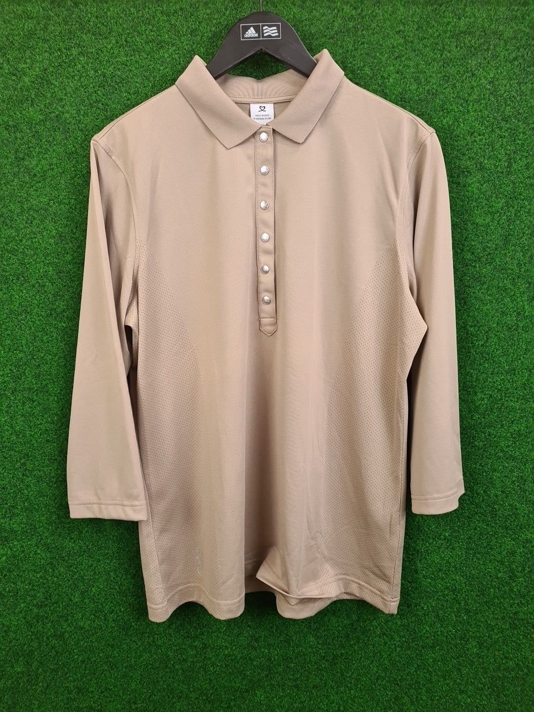 Daily Sports Golfshirt, XXL / 2XL, Braun, Mindy 3/4, 100 % Polyester, Damen - Abbildung 1