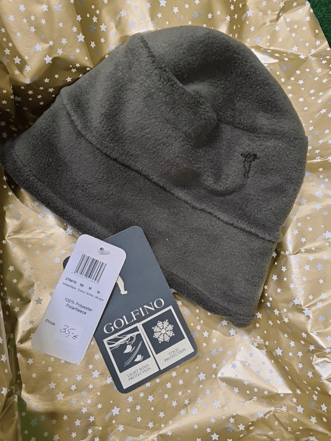 MARKEN MIX Golf Geschenkset, Golfino Wintermütze, Pashmerino Fransenschal, Sportsocken, Tommy Armour Ball & Tees, Grün, M, Damen - Abbildung 3