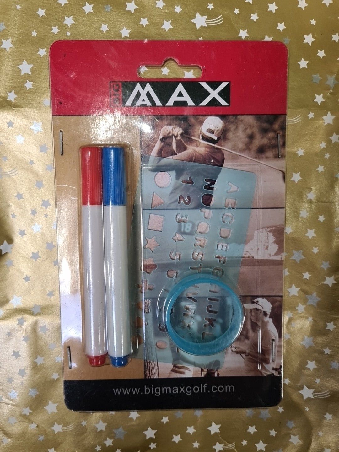 MARKEN MIX Golf Geschenkset, Warme Cap von GOLFINO, 3 E.R.C Soft Bälle von CALLAWAY & Ball Marking Set von BIG MAX, Schwarz, One Size, draw string, Damen - Abbildung 7