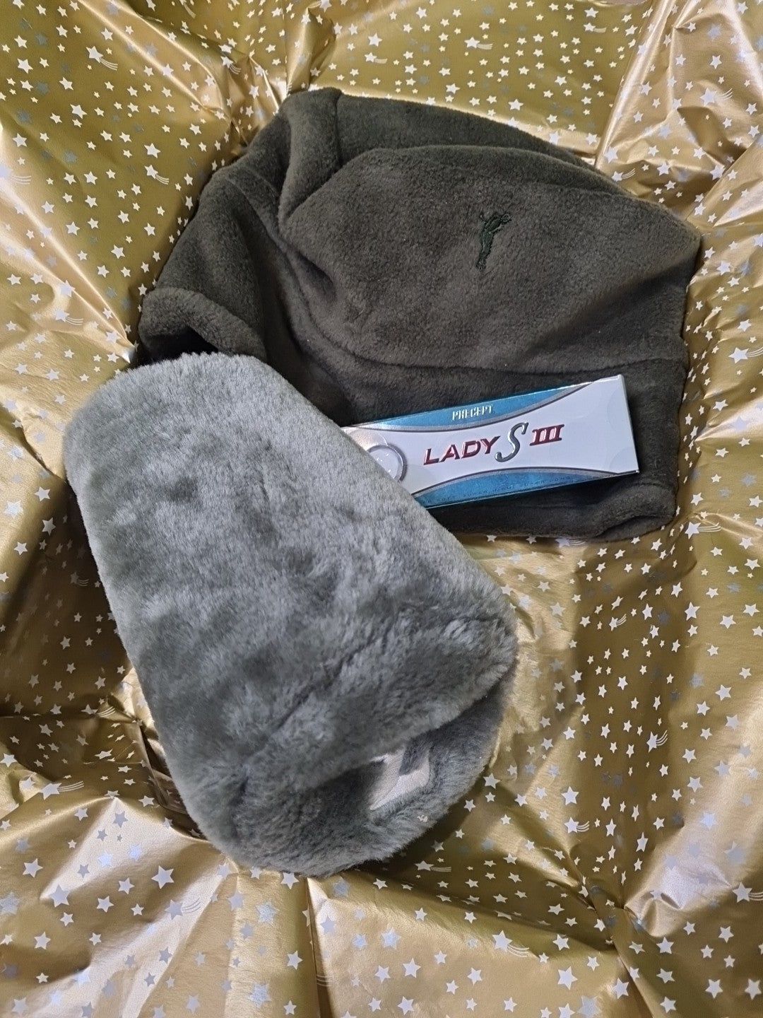 MARKEN MIX Golf Geschenkset, Polarfleece Mütze von GOLFINO (XL), Schlägerhaube für 3-Holz - Abbildung 2