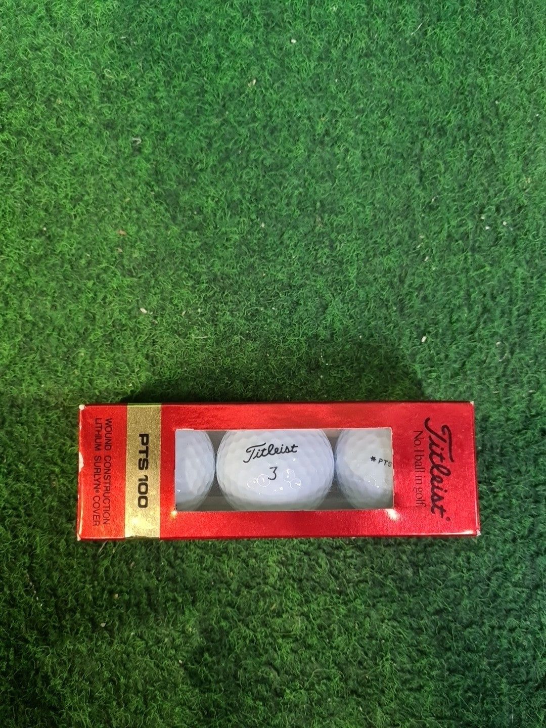 Titleist PTS 100 , Golfbälle, Weiß, 3 Stück - Abbildung 1