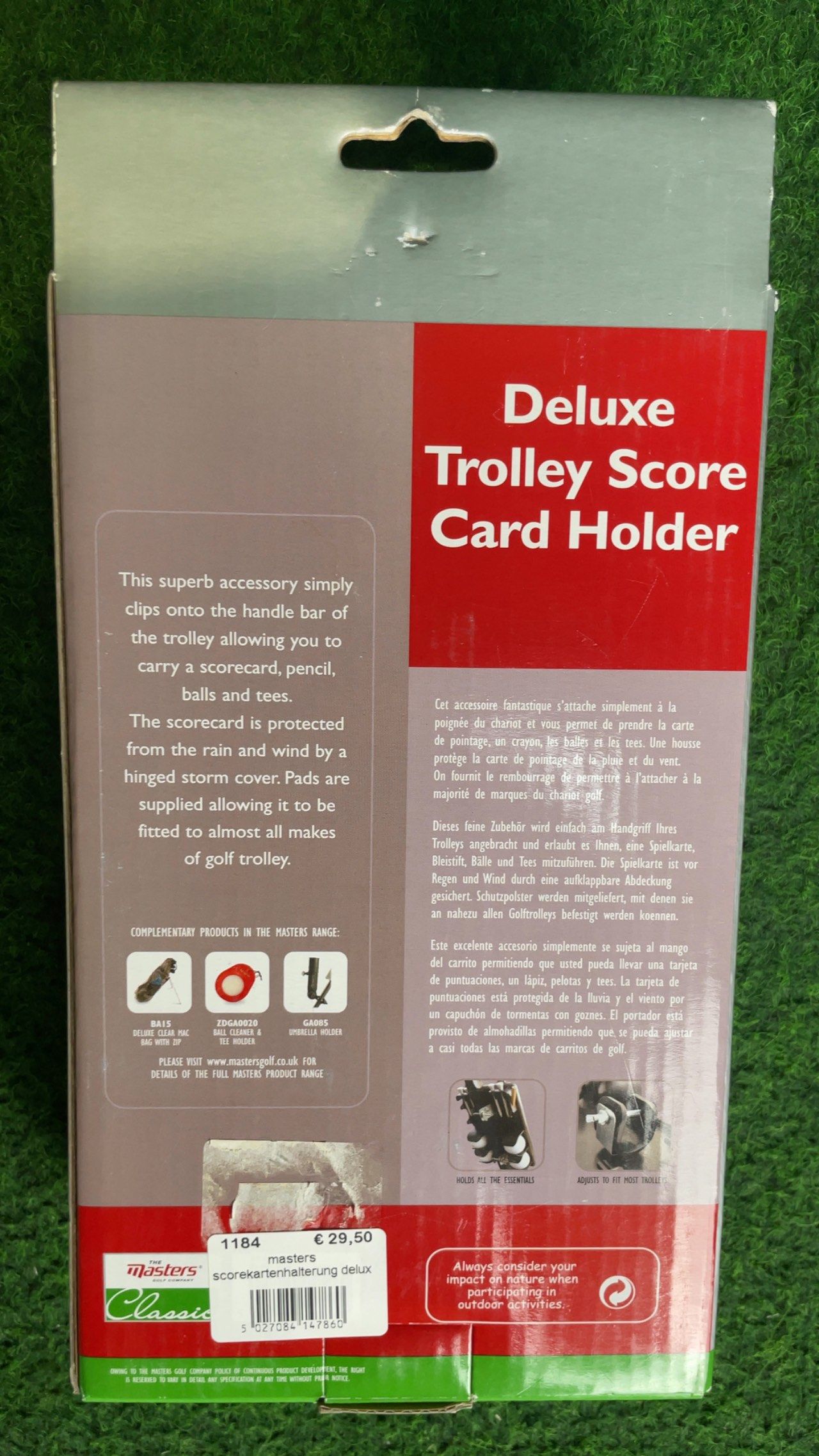 Masters - Deluxe Trolley Score Card Holder - Abbildung 2